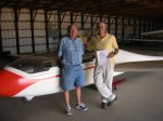 HowieCFI2011.JPG - <p>Howie S get his CFI-G from Bob E - August 2011</p>